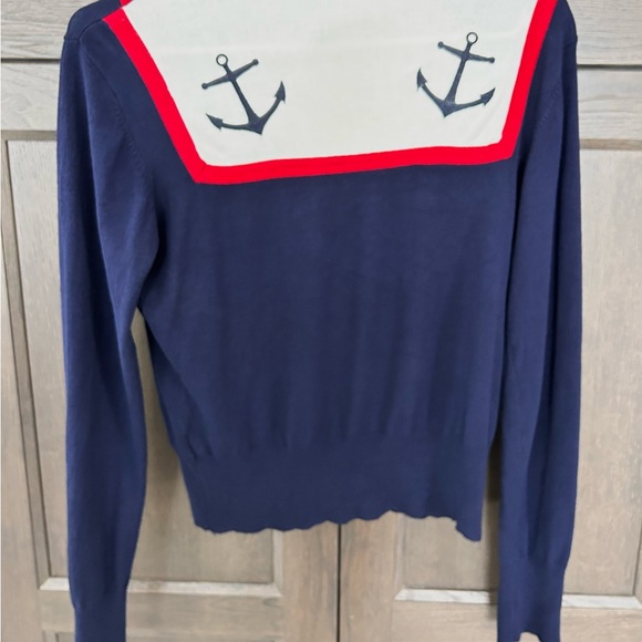 Cute vintage Too Fast Nautical, anchor, sailor sweater - Picture 3 of 10